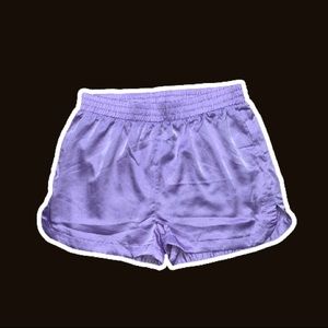 Public Desire Lavender Purple Satin Dolphin Shorts BNWT US 10